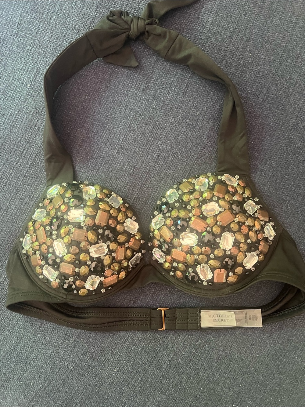 Victoria's Secret Bombshell Black Swim Bikini Top